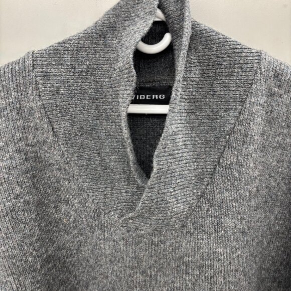 VIBERG Canada Long Sleeve Heavy Shawl Collar Fisherman Style Sweater XL - Picture 3 of 13